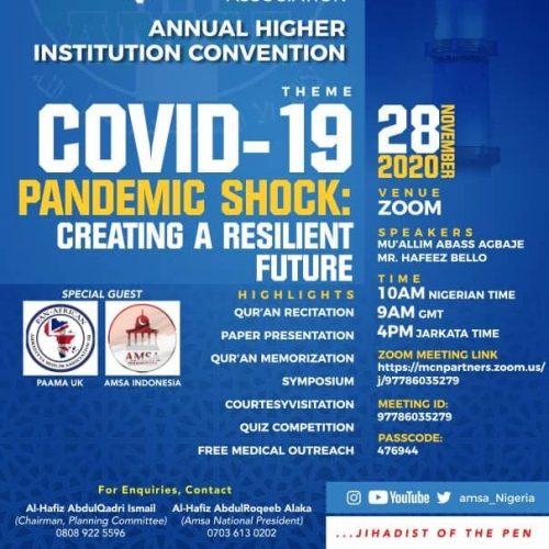 AMSA Nigeria Virtual AHIC 2020