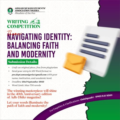 Ahmadi Muslim Students’ Writing Competition